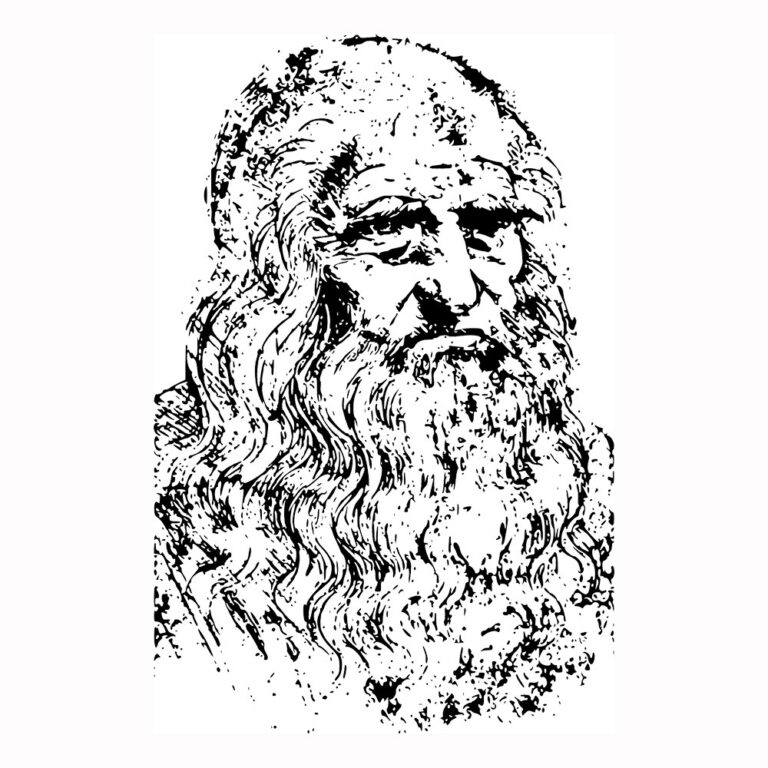 Leonardo da Vinci - self portrait. Image: Pixabay