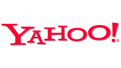 Yahoo!'s red capitalised logo in 2000.