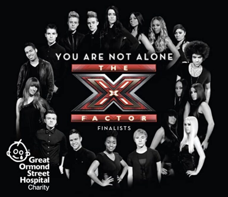 You are Not Alone, by X Factor finalists (2009) in aid of GOSH - single CD cover