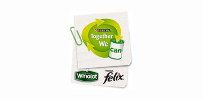 Together We Can campaign logo, with those of Winalot and Felix