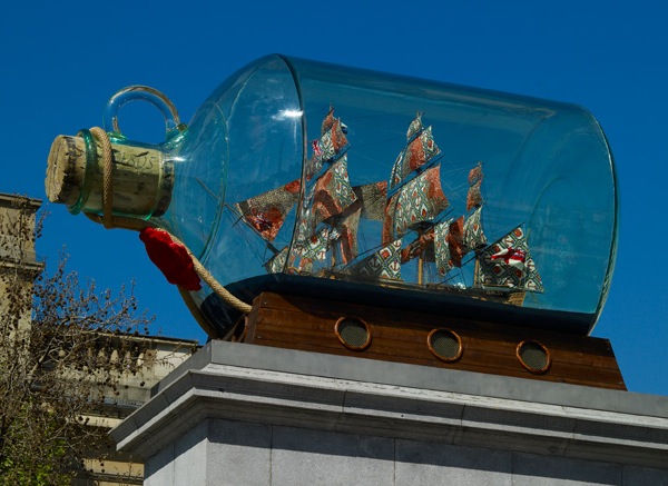 Nelson's ship in a bottle