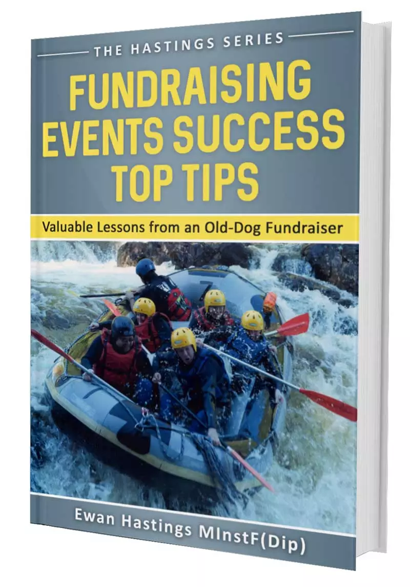 Fundraising Events Success - Top Tips, by Ewan Hastings (cover)