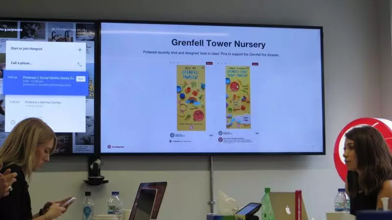 Grenfell Tower nursery pin supported by Pinterest UK