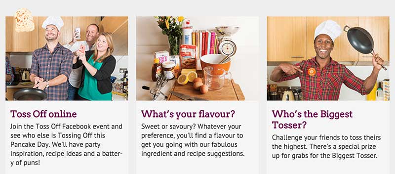 Three ways of getting involved with the THT Toss Off Pancake Day campaign