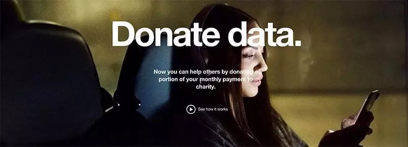 Donate the value of data to UNHCR with Three's #datadonate