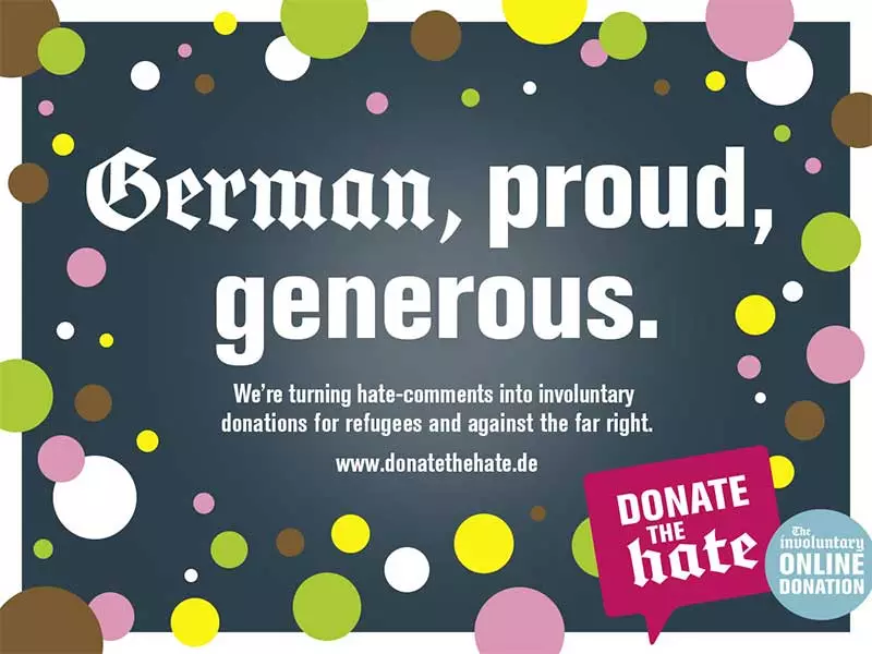 Donate the Hate - German, proud, generous