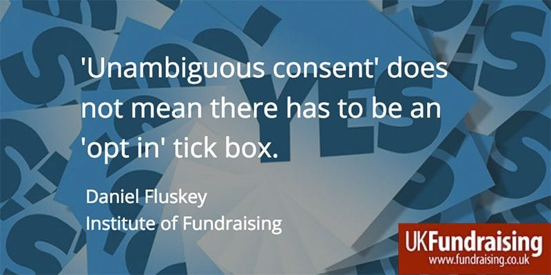 Unambiguous consent quotation by Daniel Fluskey