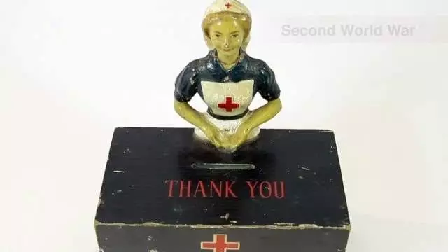 Second World War British Red Cross collecting box