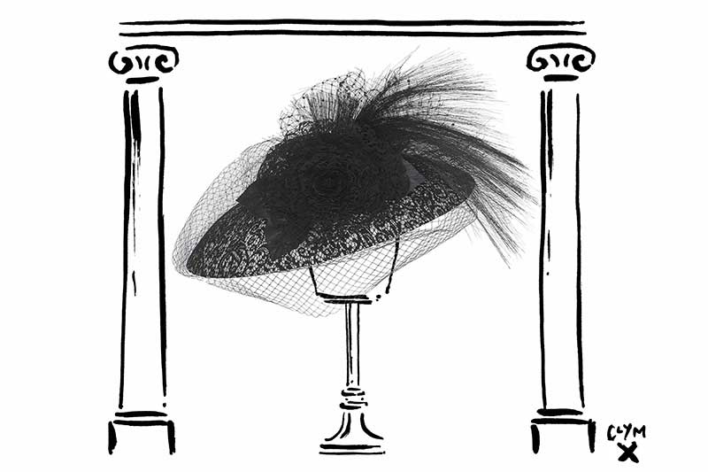 William Chambers hat for Brain Tumour Research and Fenwick's 125th anniversary