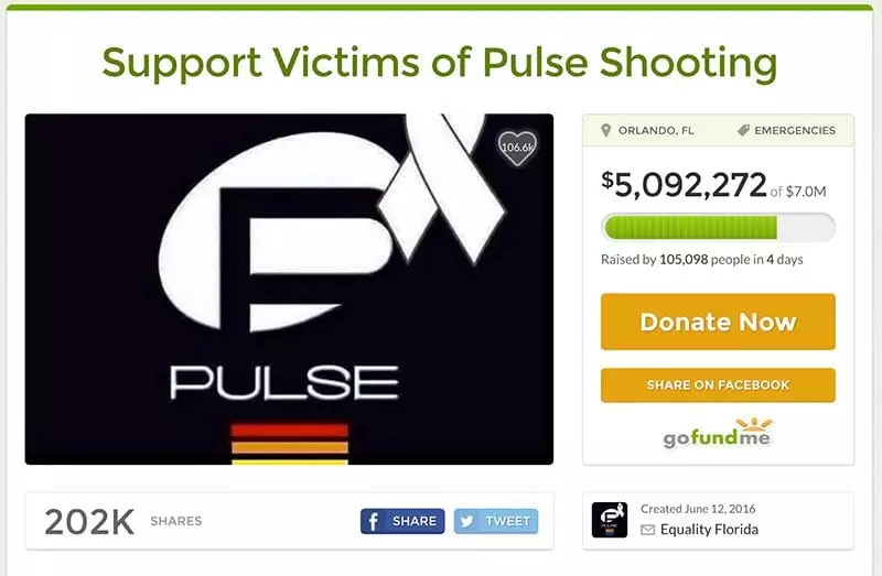 Day four stats for GoFundMe Pulse shooting fund