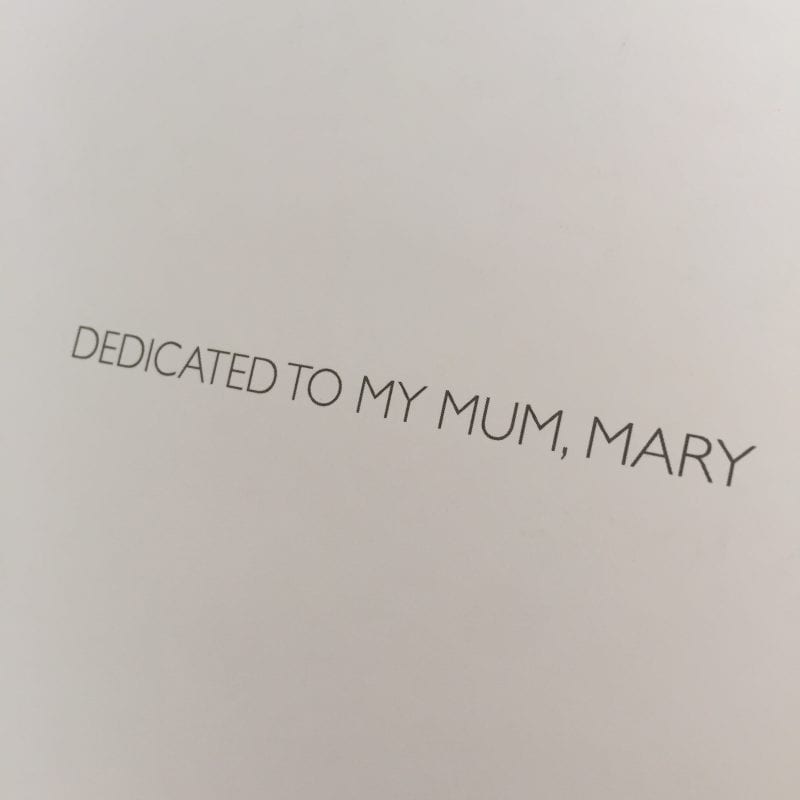 Dedicated to Jones’ mother Mary