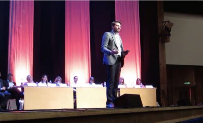 Darren Maylam speaking at IoF Convention 2016