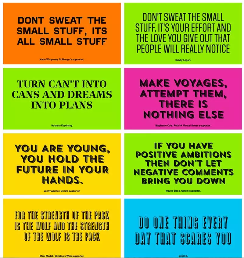 Some #mywisdom quotes for Remember a Charity Week
