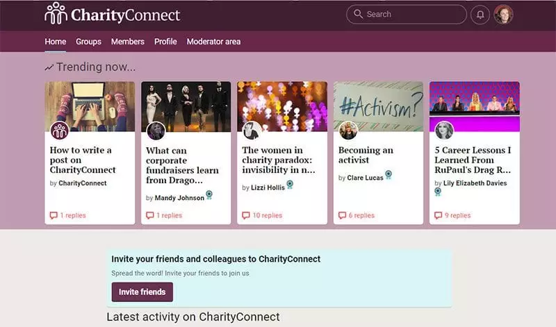 CharityConnect topics