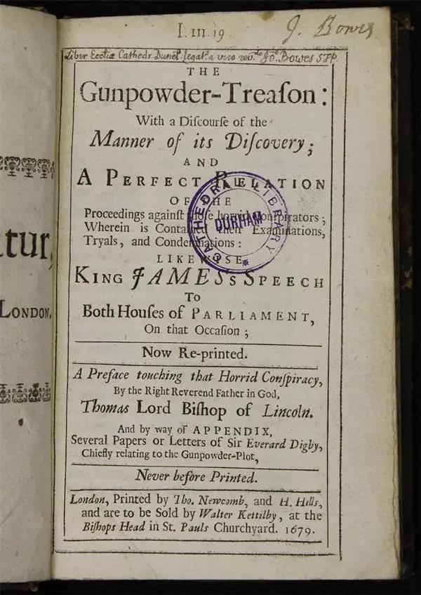 The Gunpowder Treason (1679), by Thomas Barlow, Lord Bishop of Lincoln