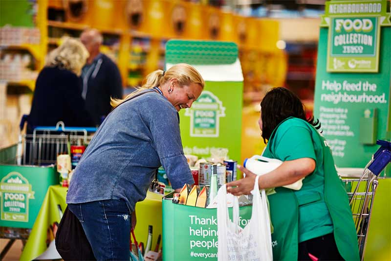 Donations to Tesco's Neighbourhood Food Collection