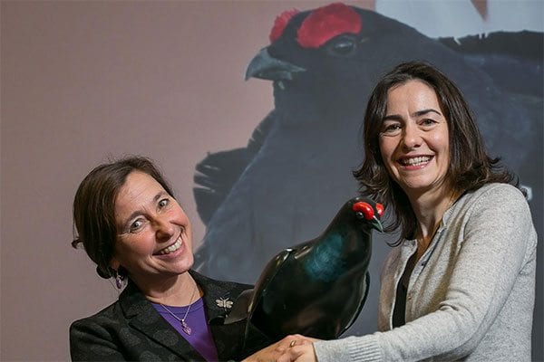 (l-r) Alison Connelly, Head of Funding Development at RSPB and Suzy Smith, Marketing Director for The Famous Grouse