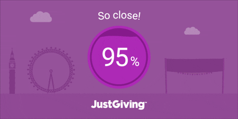 JustGiving GIF - so close! 95%