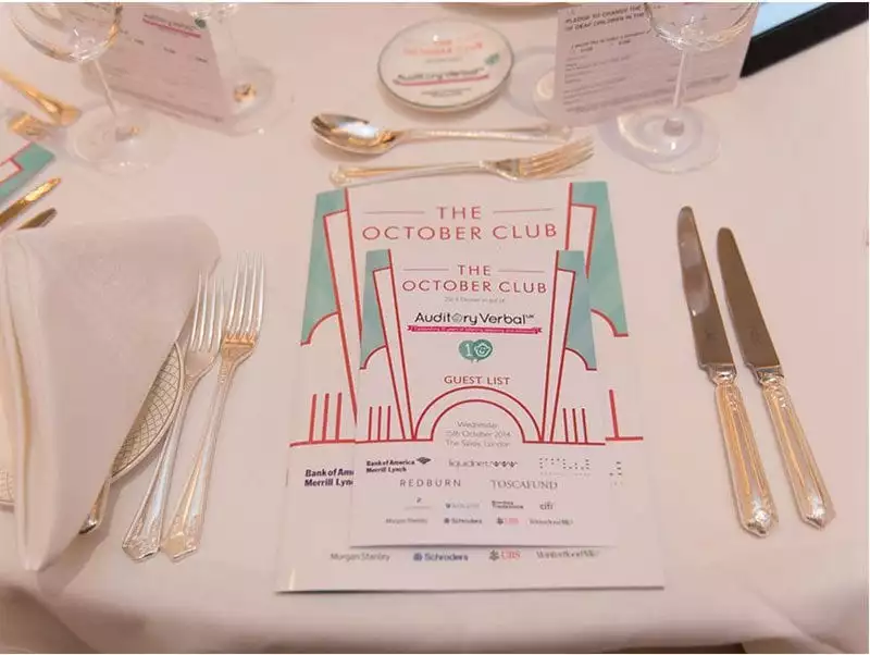 The October Club annual dinner