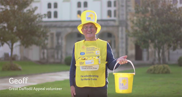 Geoff, the Great Daffodil Appeal collector