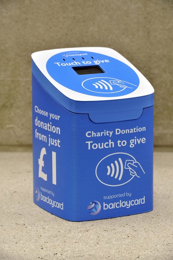 Contactless donation box trial raises £20,000 in three months UK