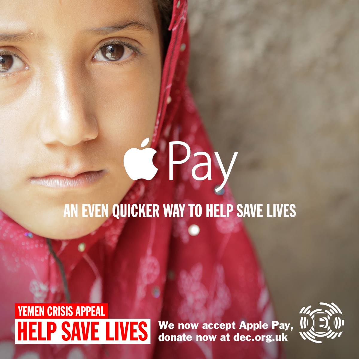 DEC accepts donations by Apple Pay