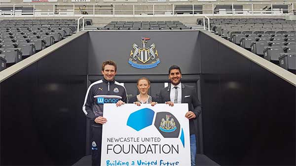 Malhotra Group plc supporters Newcastle United Foundation