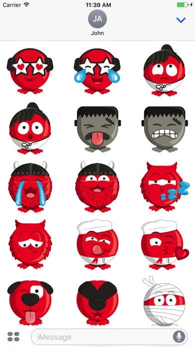 Comic Relief's Red Enojis app