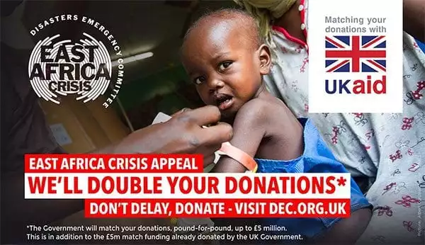 UK Aid doubling donations to DEC by a second £5 million