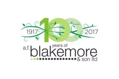 1917-2017 years of AF Blakemore. Centenary logo.