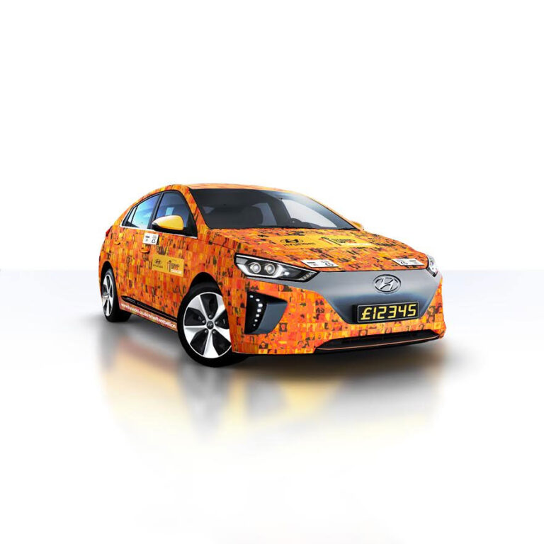 Contactless car for Stand Up To Cancer from Hyundai