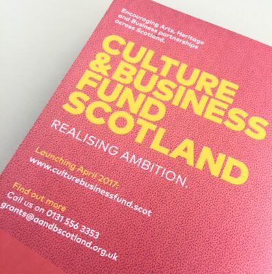 Brand identity for new Culture and Business Fund Scotland from 999design.com