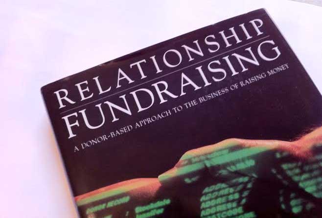 Cover of Relationship Fundraising by Ken Burnett - photo: Howard Lake