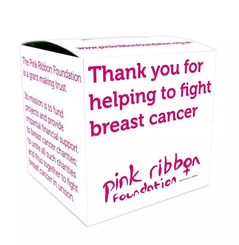 Pink Ribbon Foundation home collection box