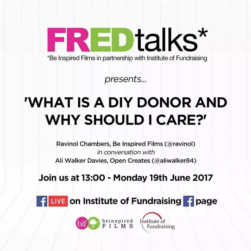 FREDtalks - what is a DIY donor and why should I care?
