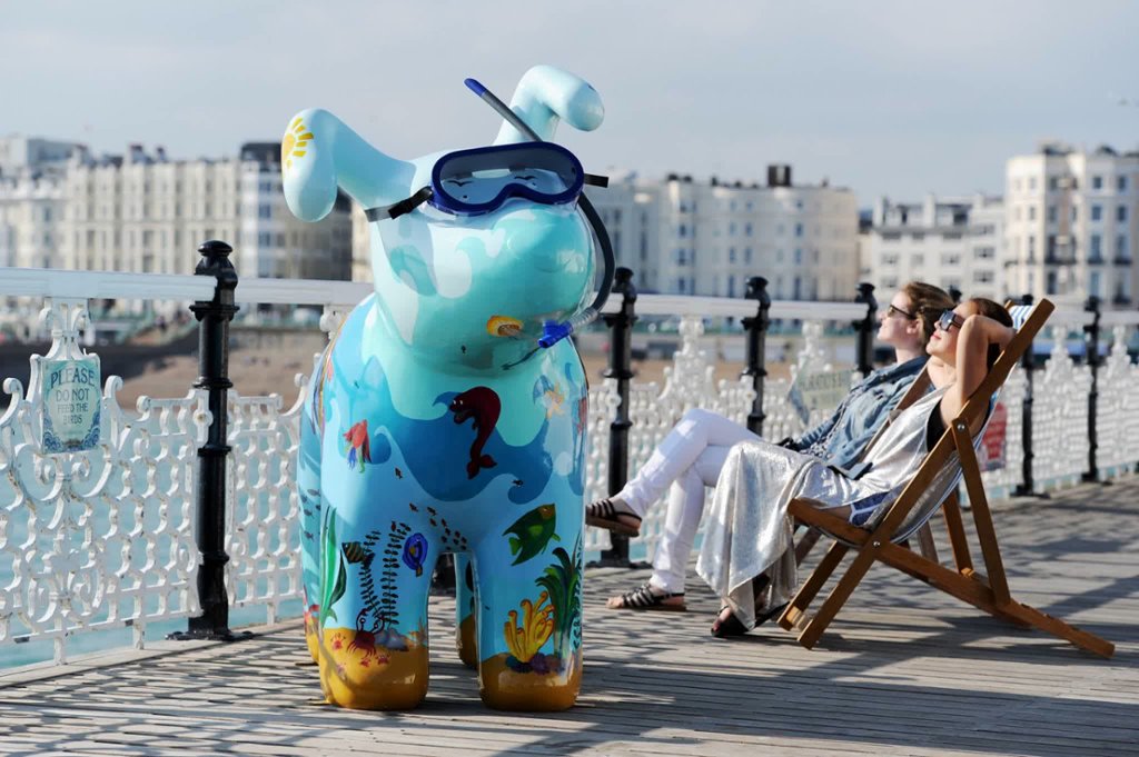 Snowdogs by the Sea, in aid of Martlets Hospice, Brighton