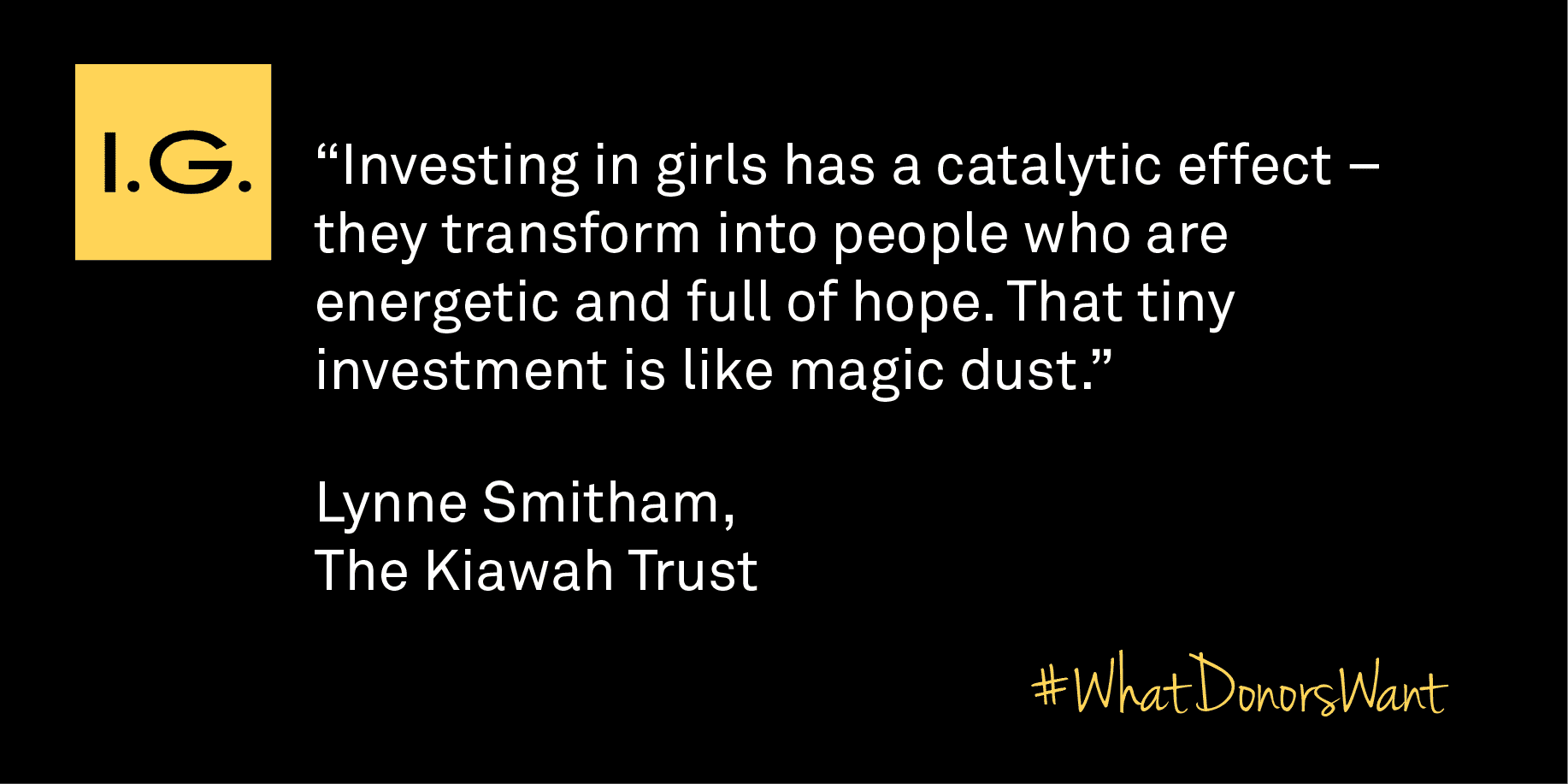Lynne Smith quote on funding for girls