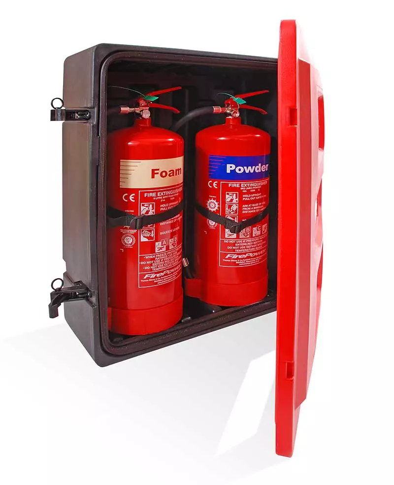 Two fire extinguishers