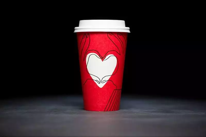 Starbucks red holiday cup 2017