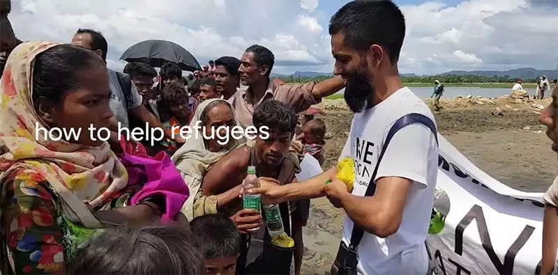 Google search - how to help refugees?