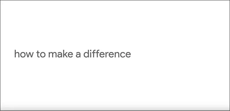 Google search - how to make a difference?