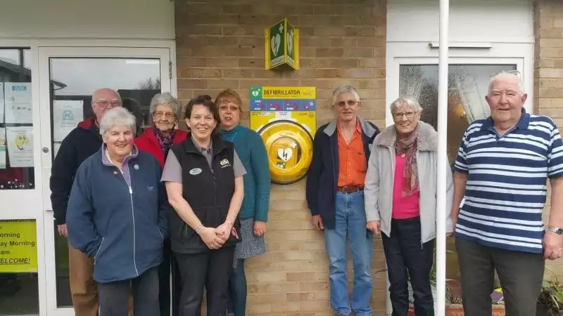 Merley defibrillator funded by MADL