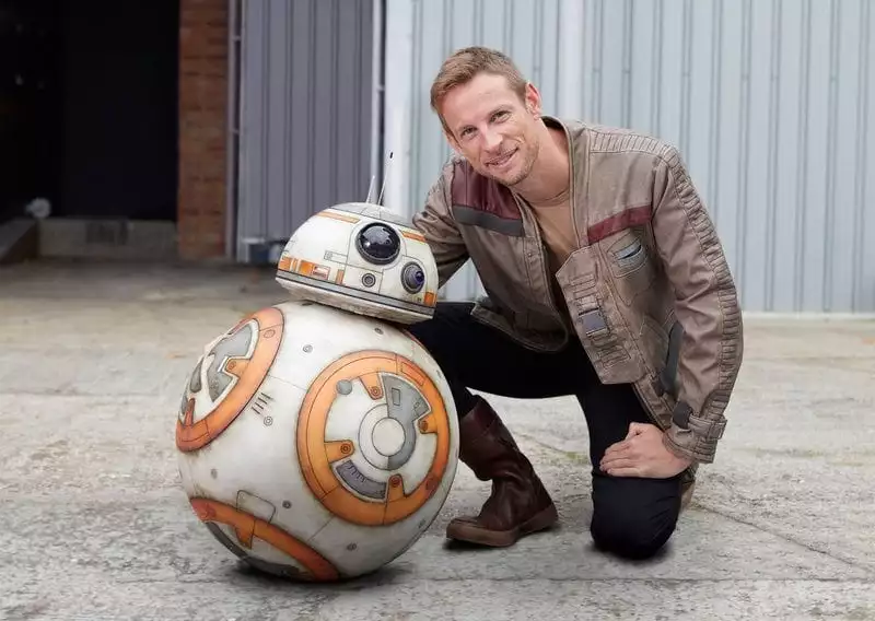 Jenson Button and BB8