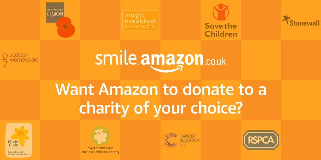 11 UK charity logos of the first to benefit from SmileAmazon