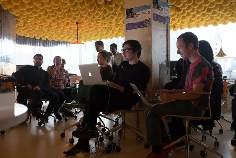 Participants in Lightful's hackathon with Comic Relief