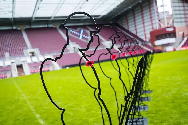 There But Not There silhouettes at Hearts FC