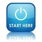Start here - blue button icon