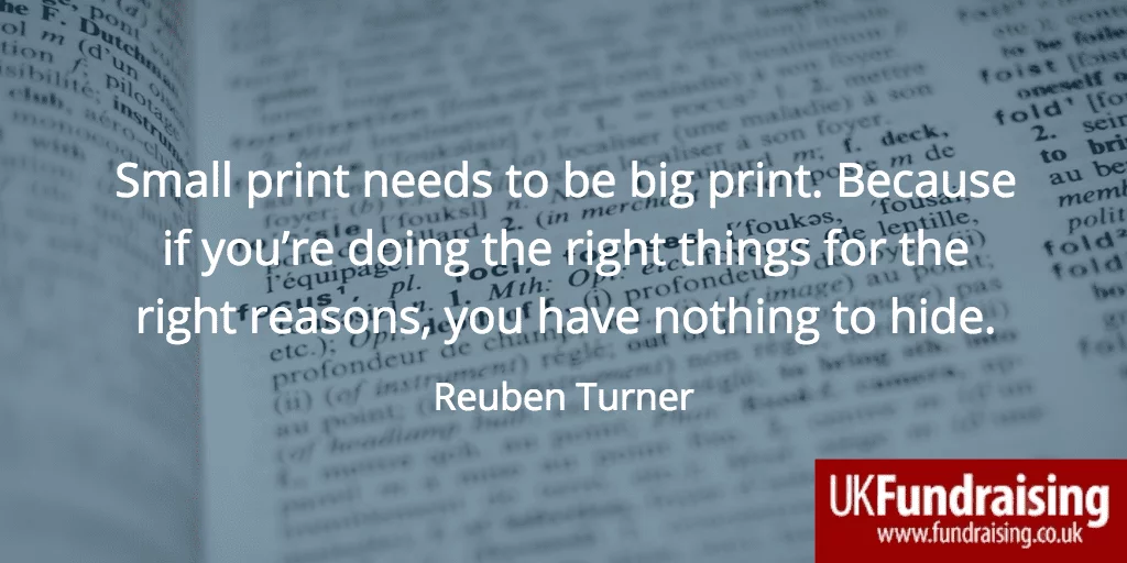 Small print quotation by Reuben Turner