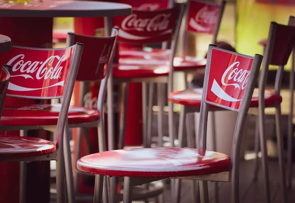 Coca Cola cafe chairs