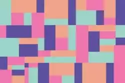 Coloured blocks pattern